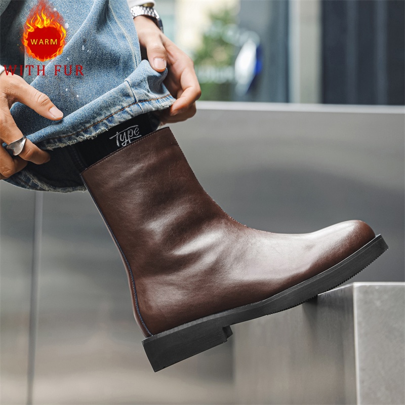 Men Formal Wear With Boots - Stivali lunghi da uomo autunno e