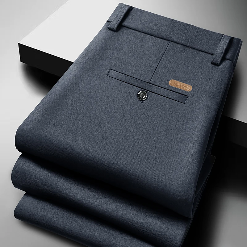 Men Formal Wear Outfits - Pantaloni casual da uomo lunghi, stile