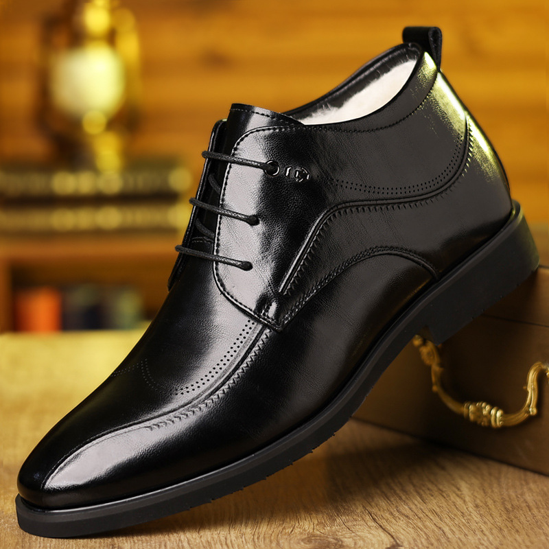 Men Formal Wear With Boots - Scarpe invernali in pelle da uomo