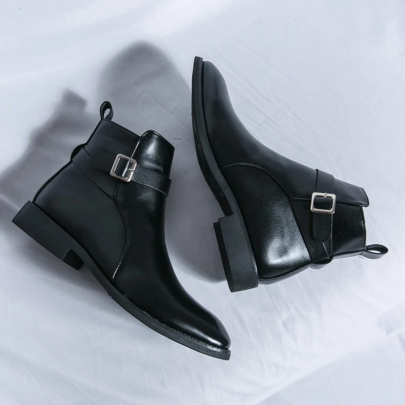 Stivali in pelle a punta da uo - Men Formal Wear With Boots recensione e prezzo