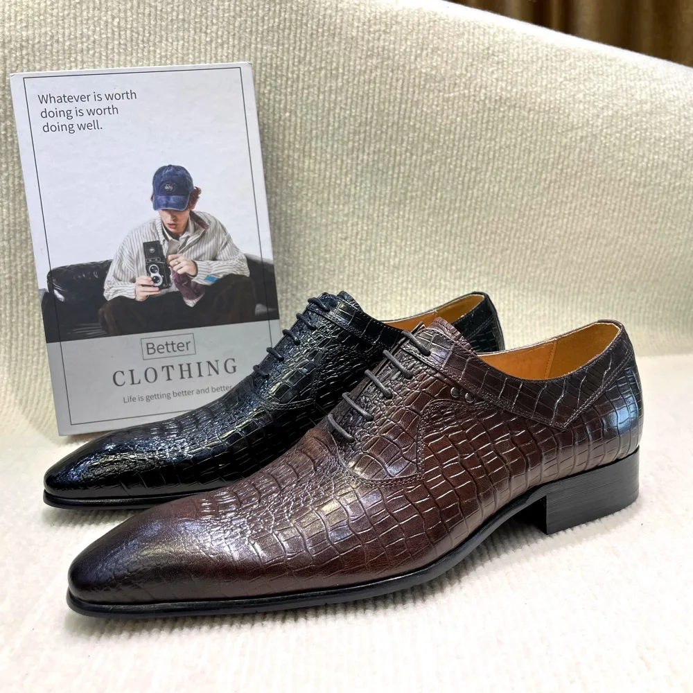 Scarpe oxford a punta da uomo  - Men Formal Wear Dress recensione e prezzo