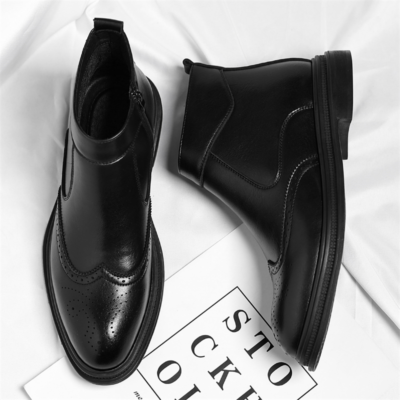 Gli stivali alti da uomo d'aff - Men Formal Wear With Boots recensione e prezzo