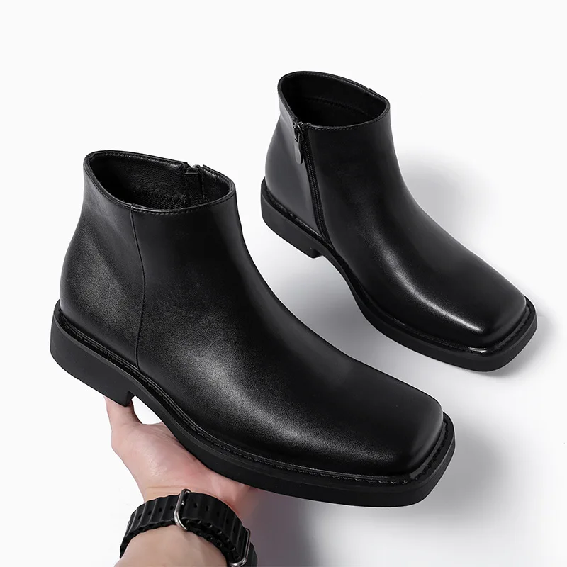Scarpe casual in pelle da uomo - Men Formal Wear With Boots recensione e prezzo
