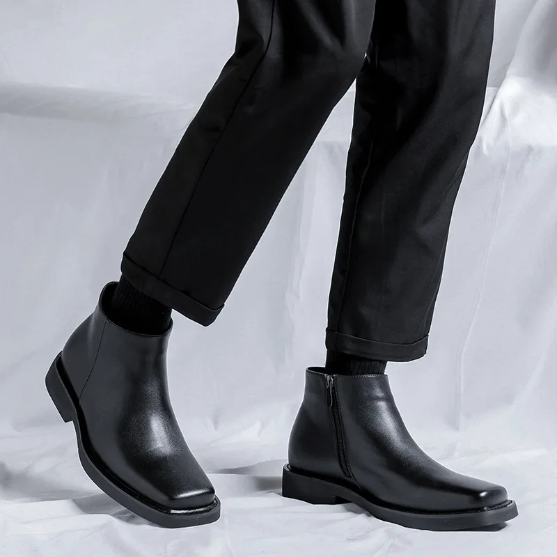 Scarpe casual in pelle da uomo - Men Formal Wear With Boots recensione e prezzo