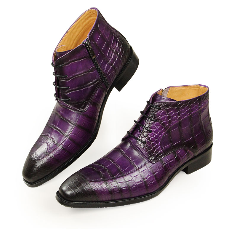 Stivaletti di nuova moda in pu - Men Formal Wear With Boots recensione e prezzo
