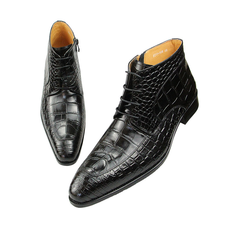 Stivaletti di nuova moda in pu - Men Formal Wear With Boots recensione e prezzo