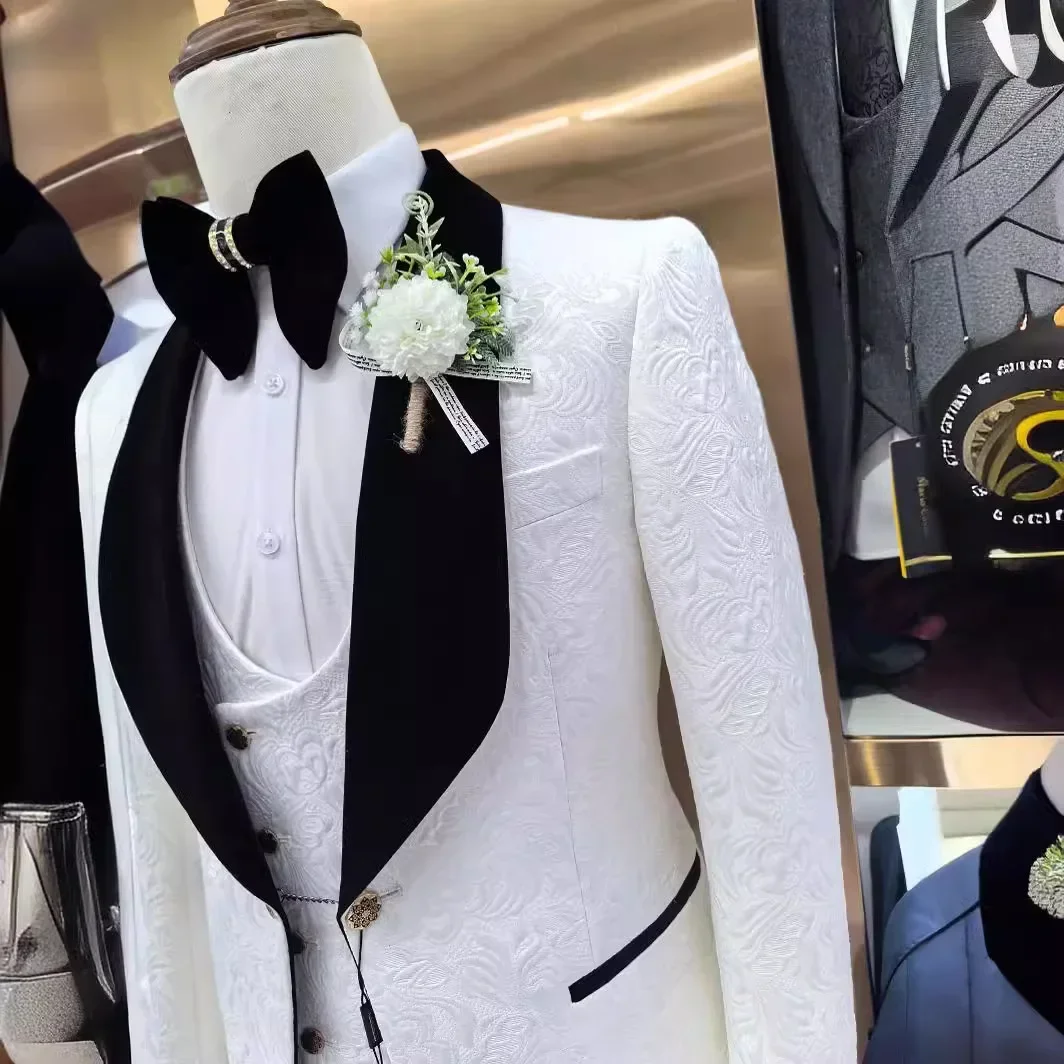 3 pezzi abiti da sposa floreal - Men Formal Wear 2025 recensione e prezzo