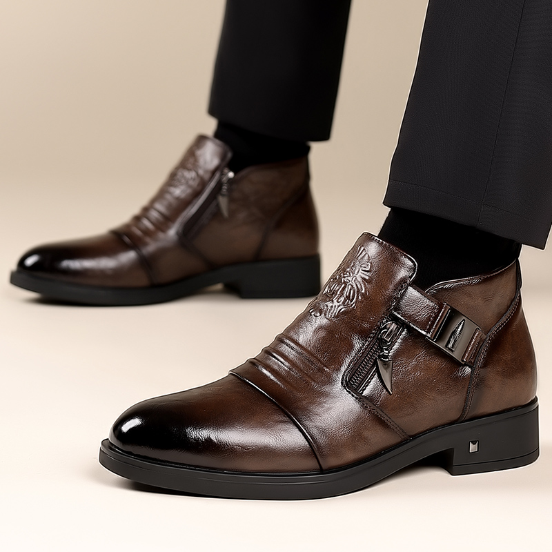 Scarpe eleganti da uomo con ce - Men Formal Wear With Boots recensione e prezzo