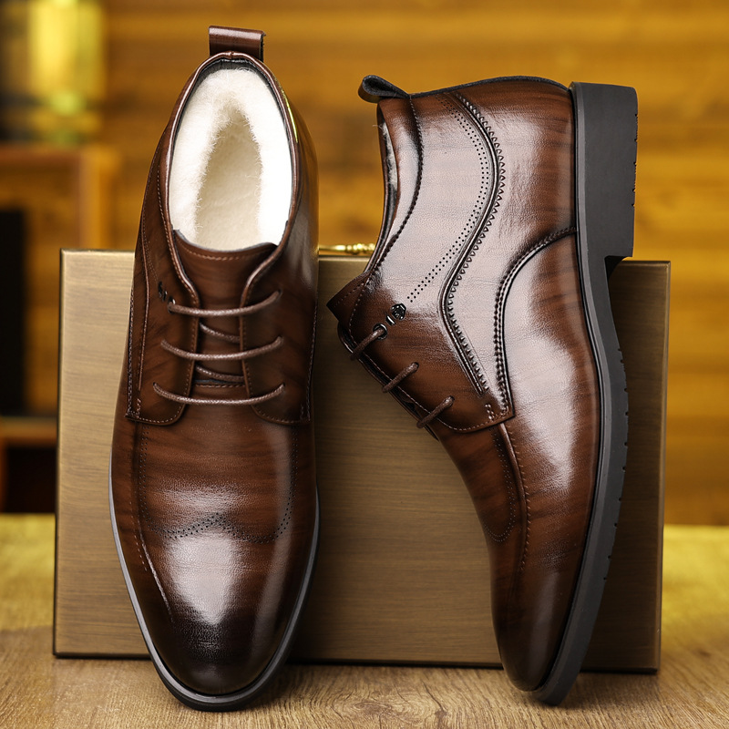 Scarpe invernali in pelle da u - Men Formal Wear With Boots recensione e prezzo